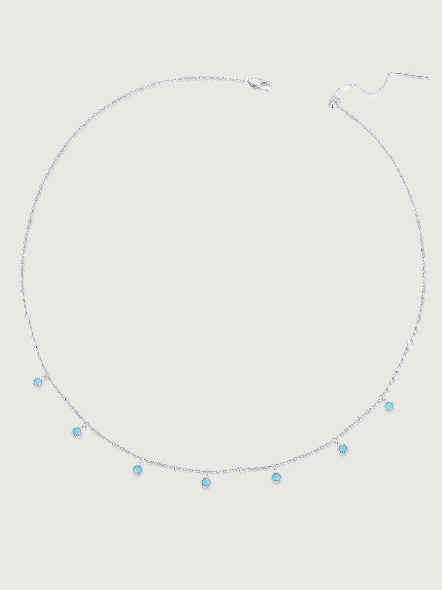 Colier din argint Turquoise Cascade