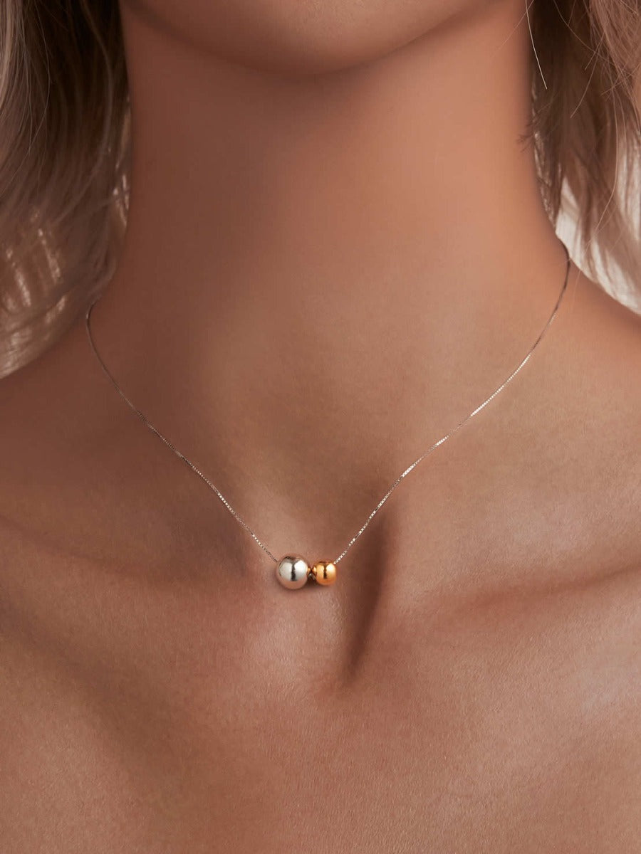 Colier din argint Unity Spheres