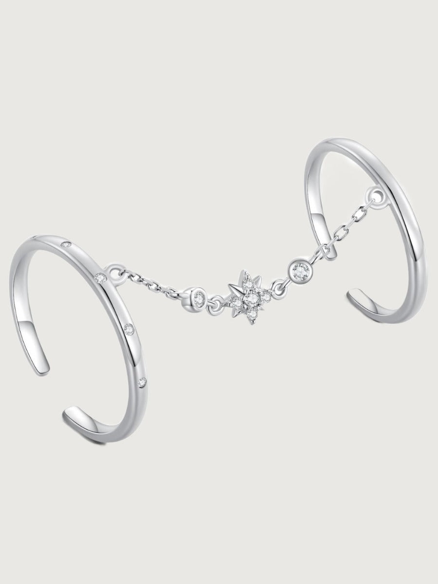 Inel din Argint Chain Double Ring