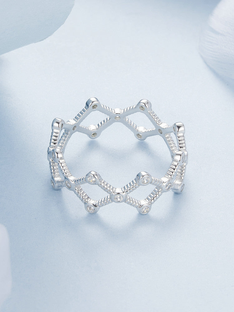 Inel din Argint Celestial Lattice