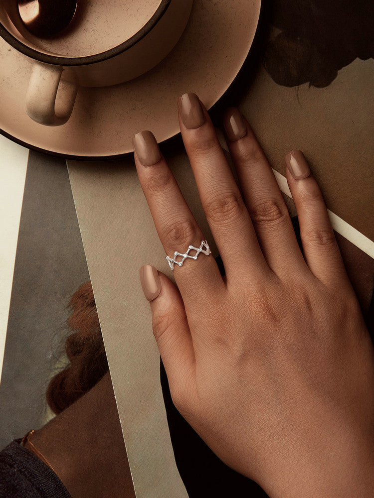 Inel din Argint Celestial Lattice