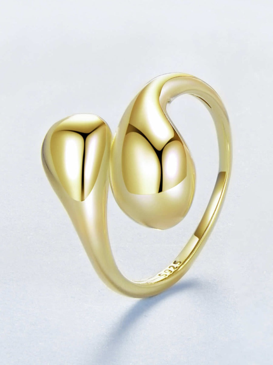 Inel din Argint Golden Flow