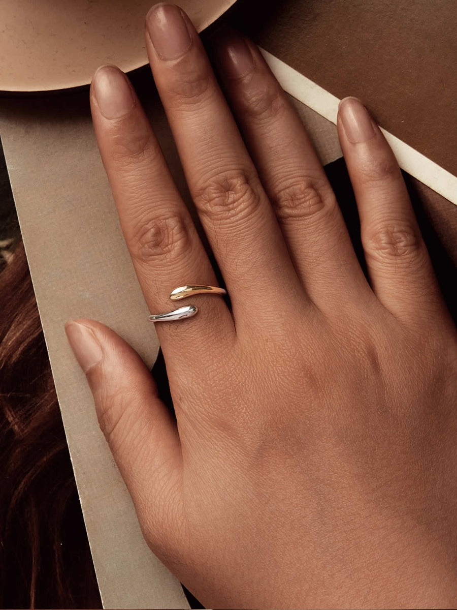 Inel din Argint Harmonic Flow