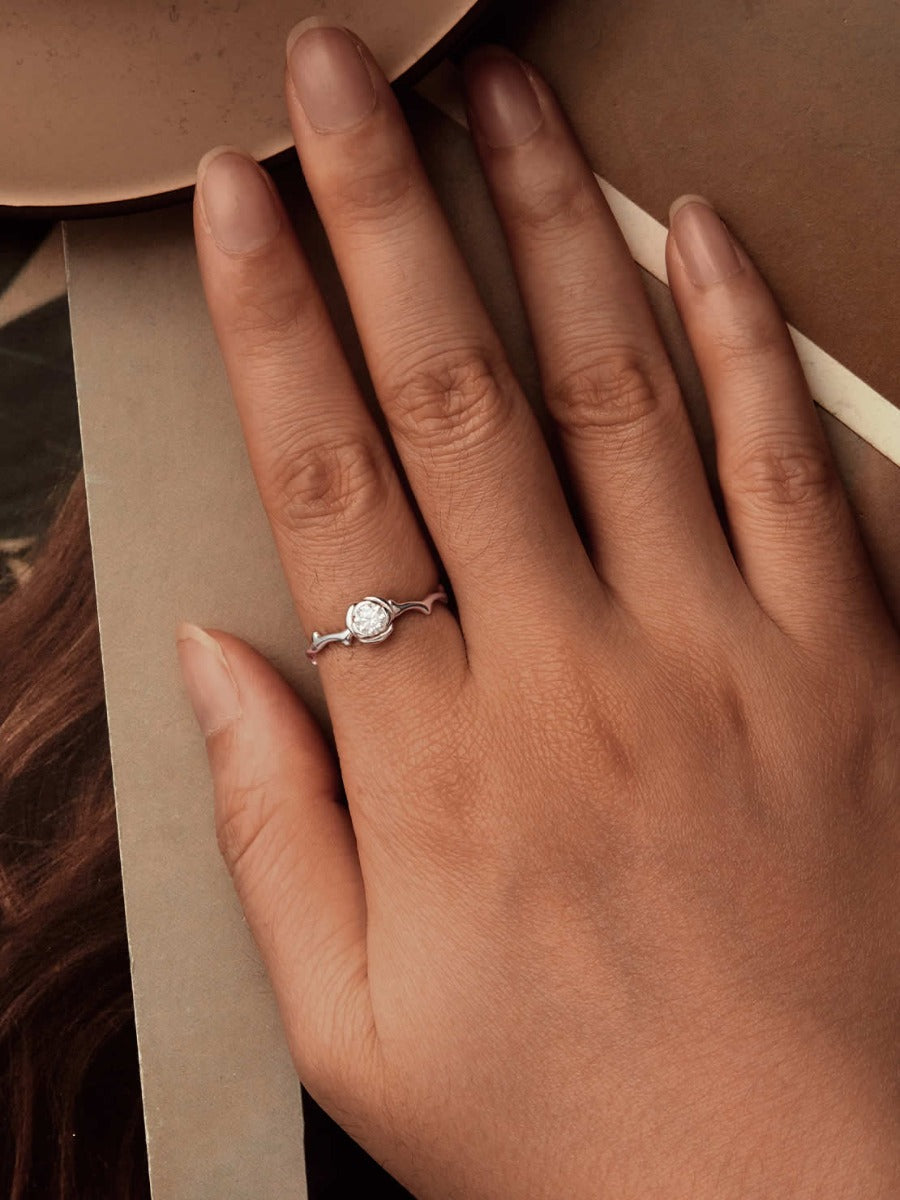 Inel din Argint Whispering Rose