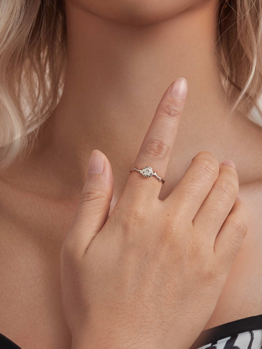 Inel din Argint Whispering Rose