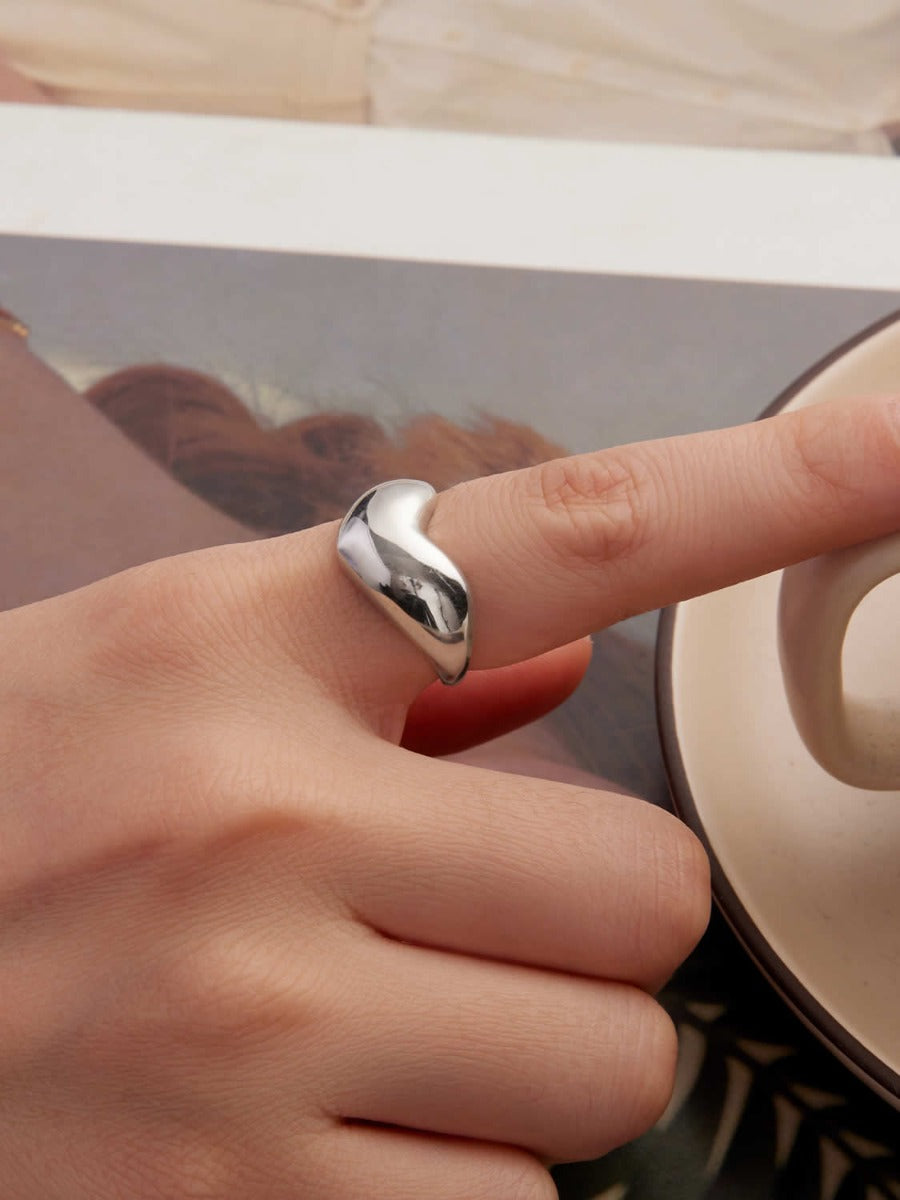 Inel din Argint Bold Contour