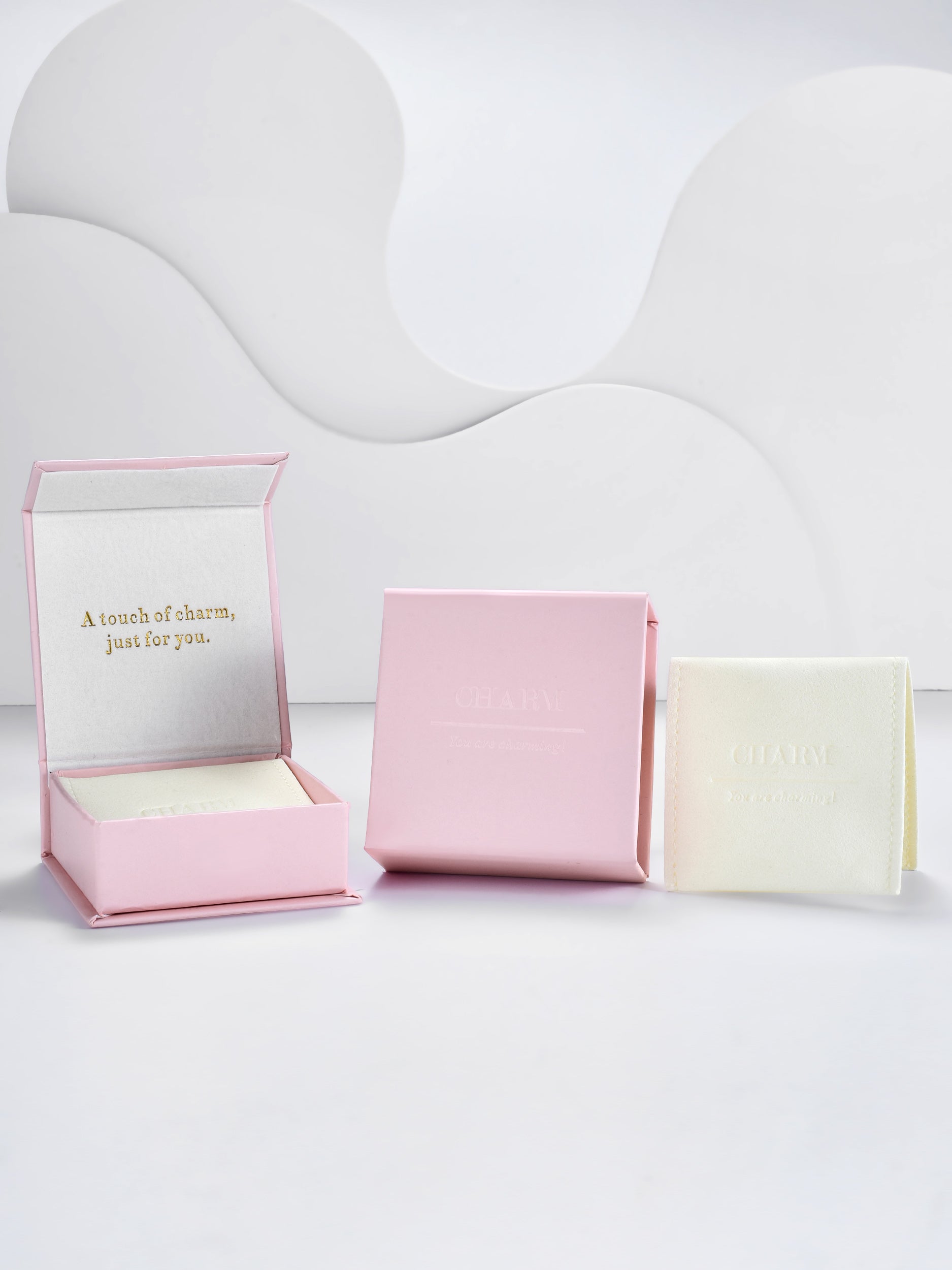 Set Cadou Gold Heartline Whisper