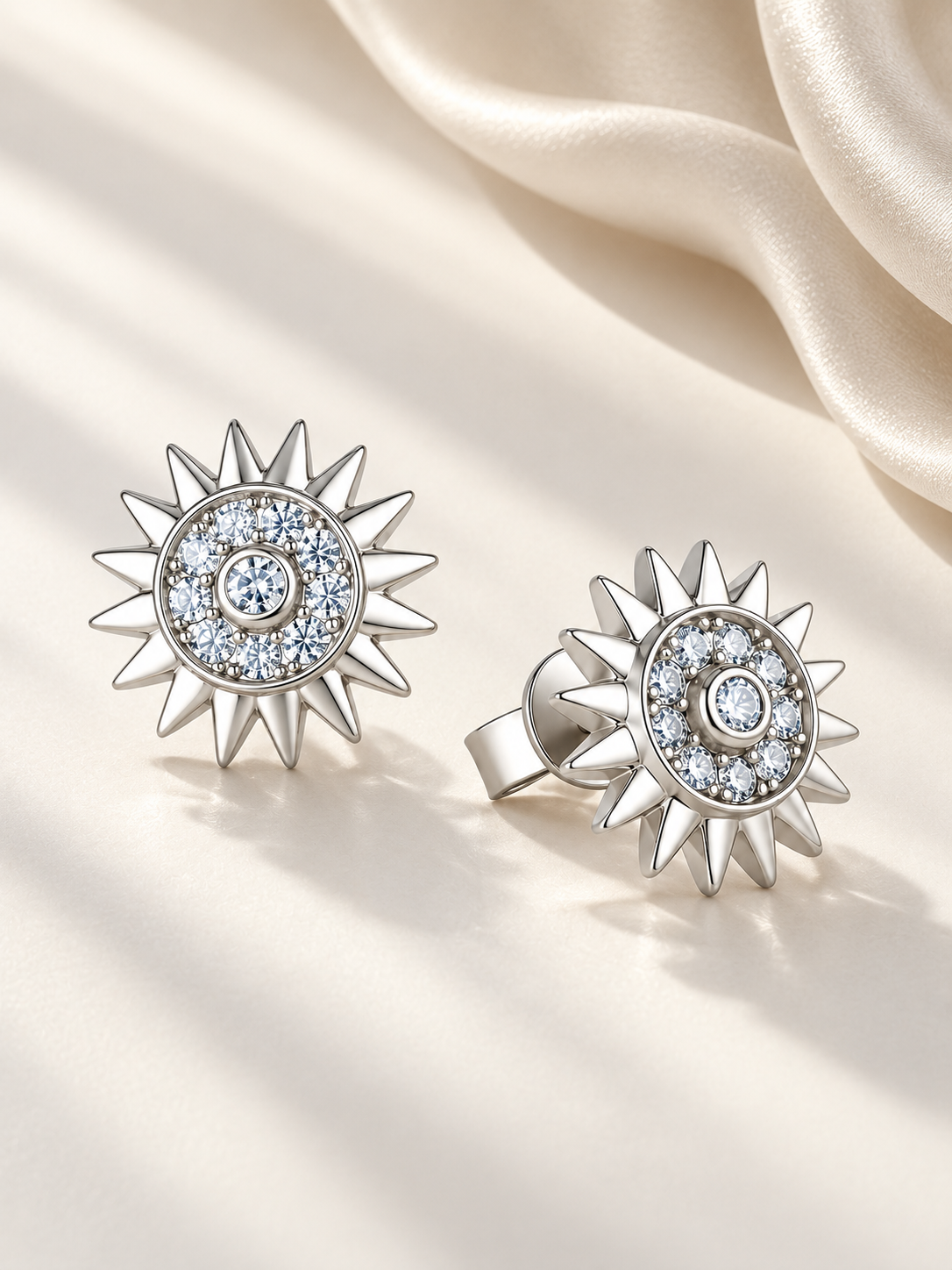 Cercei din Argint 925 Celestial cu Moissanite