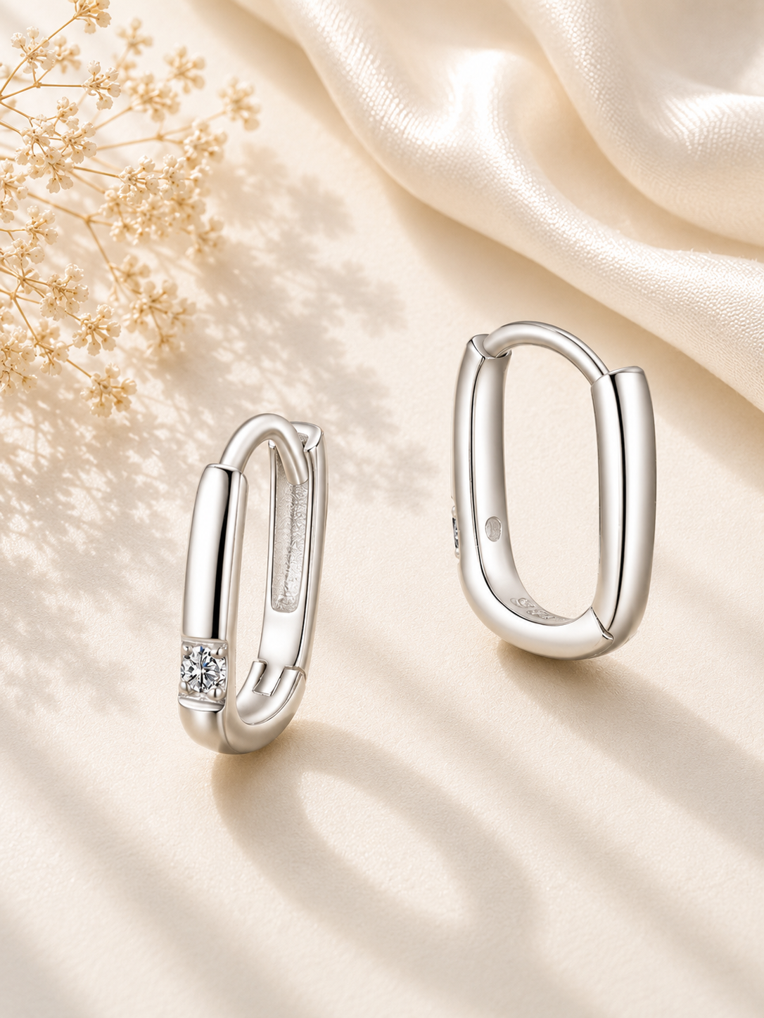 Cercei din argint cu moissanite ideali pentru cadou premium
