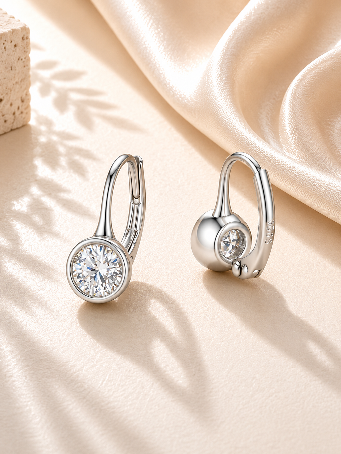 Cercei eleganți cadou pentru femei cu moissanite