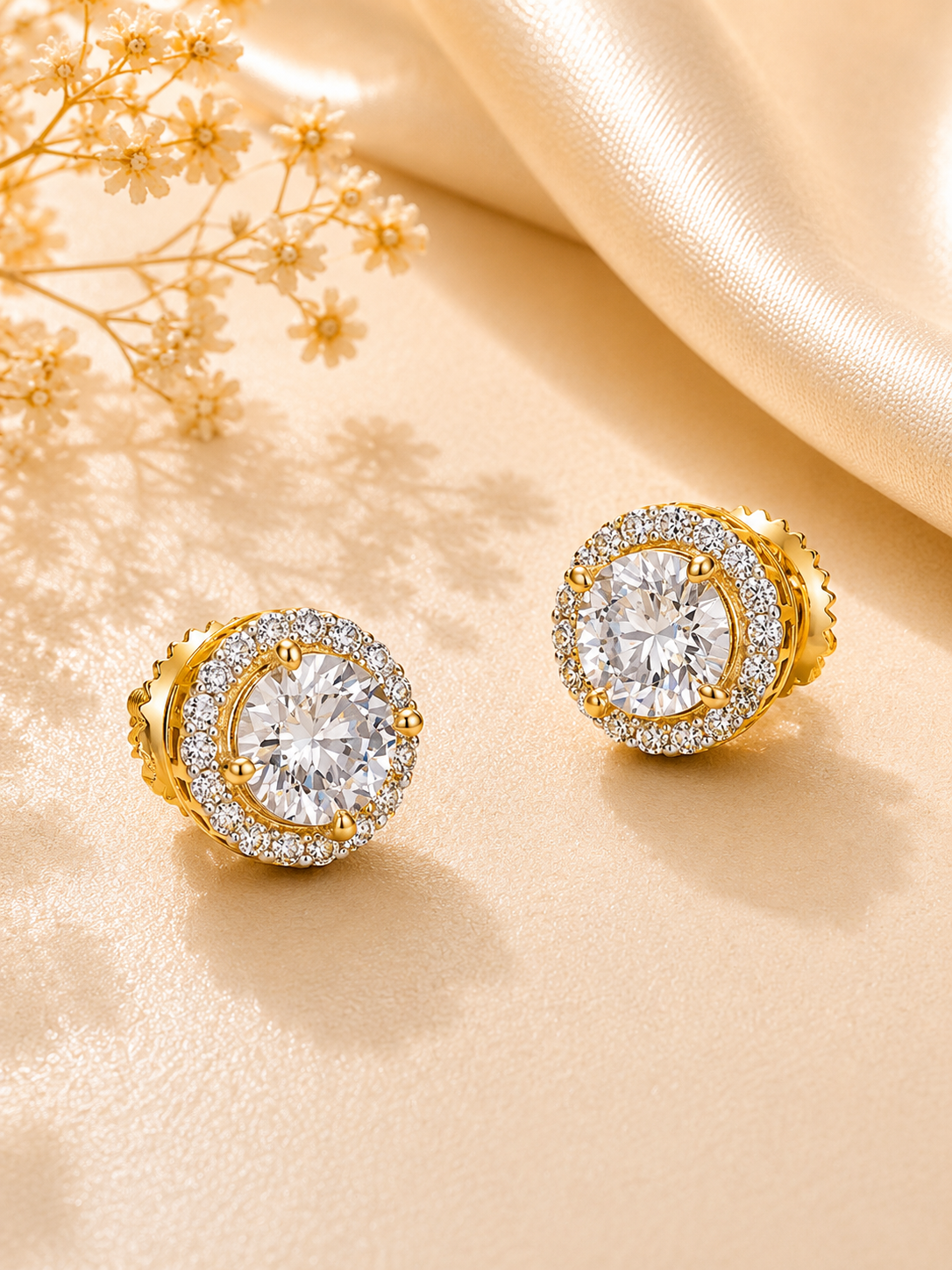 Cercei premium cadou femei cu moissanite