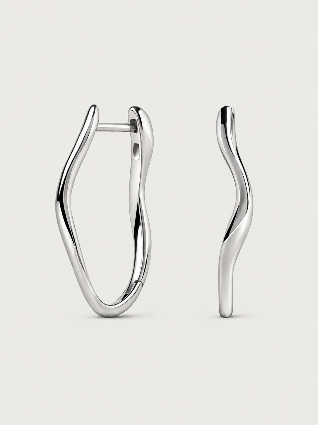Cercei din Argint Silver Fluid Wave