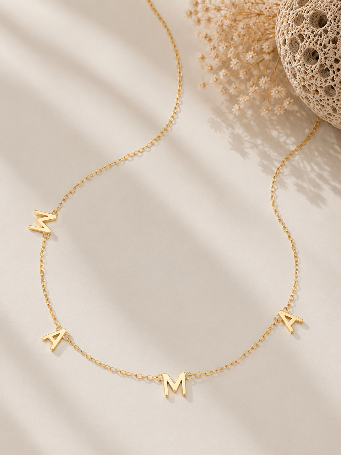 Colier din argint 925 placat cu aur pentru mama Gold Mama’s Treasure lifestyle