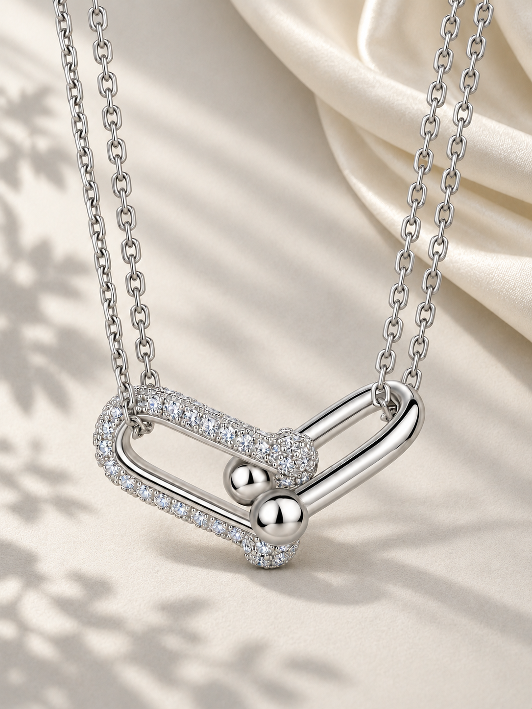 Colier din Argint 925 Silver cu Moissanite 0,5 CTW