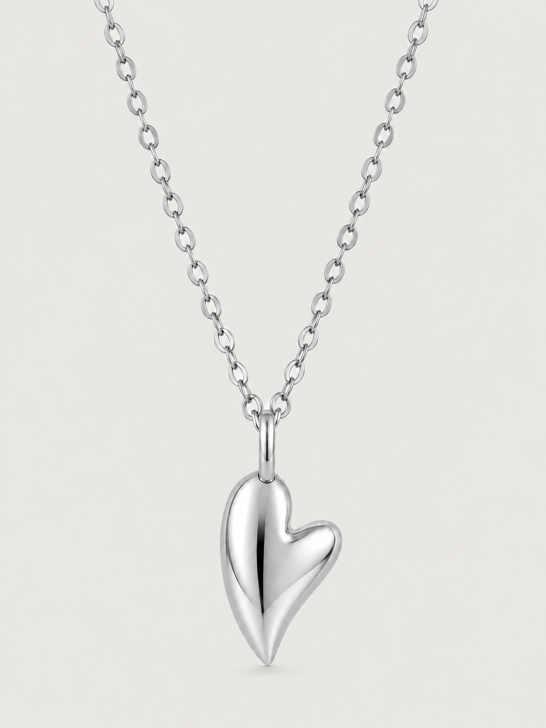 Colier din argint 925 Silver Sculpted Love Heart inimă