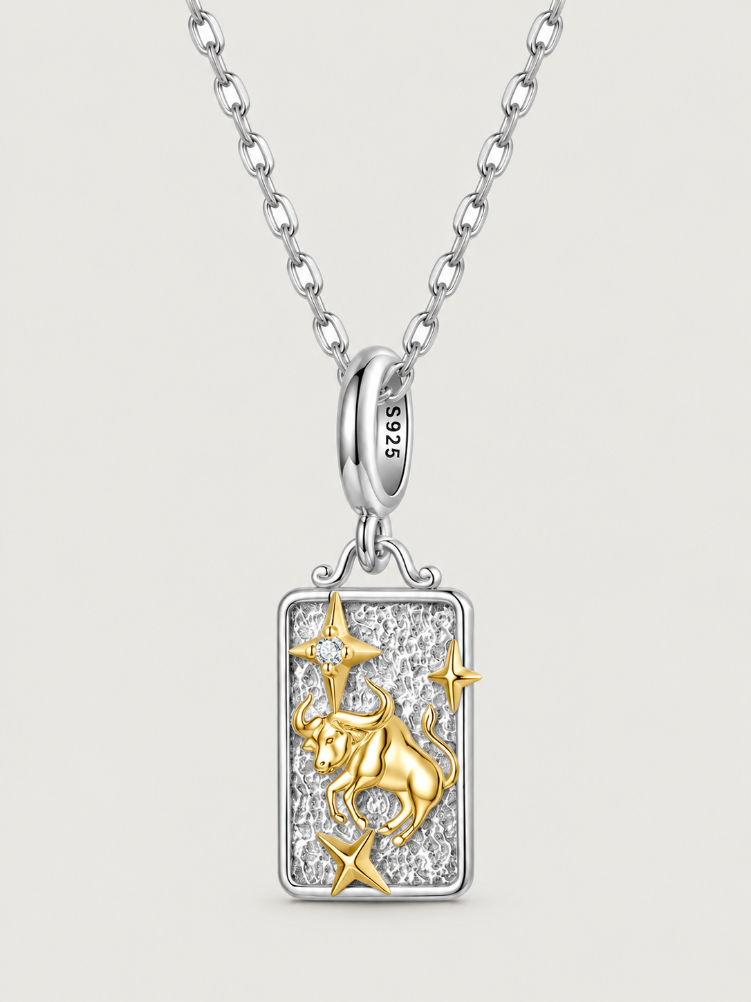 Colier din argint 925 Taur zodiac pandantiv