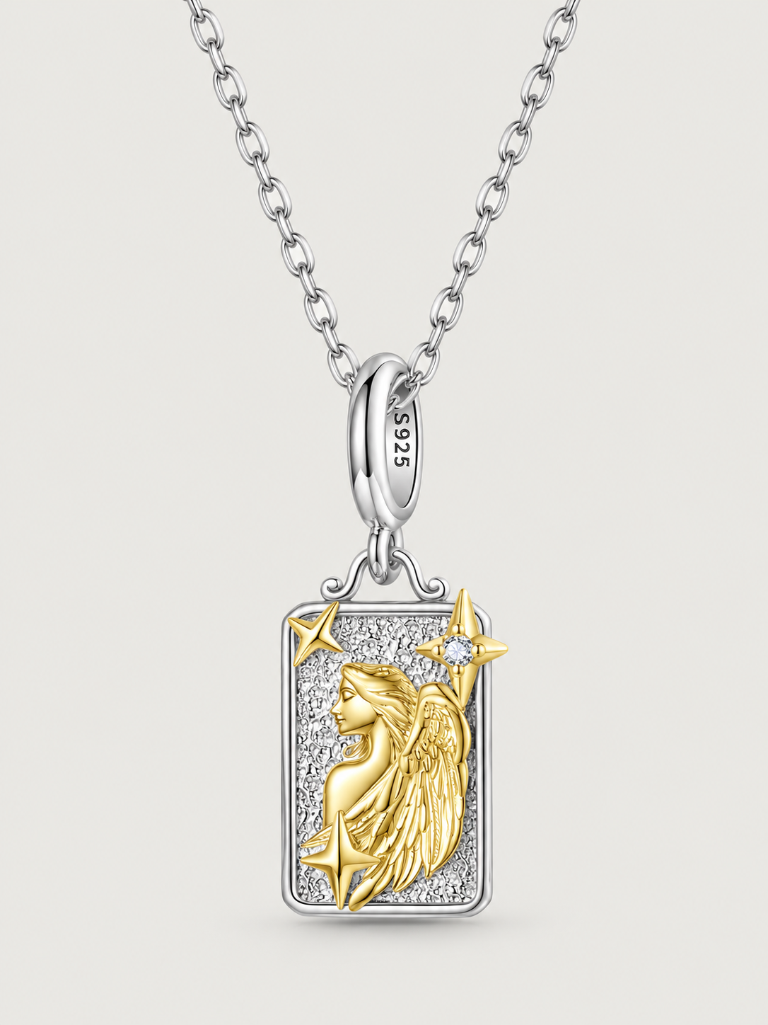 Colier din argint 925 Fecioara zodiac pandantiv