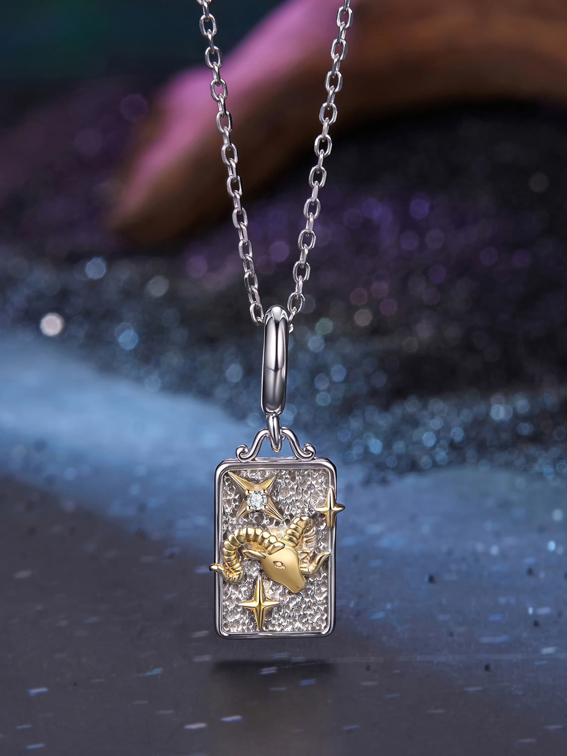 Colier elegant din argint cadou zodia Berbec