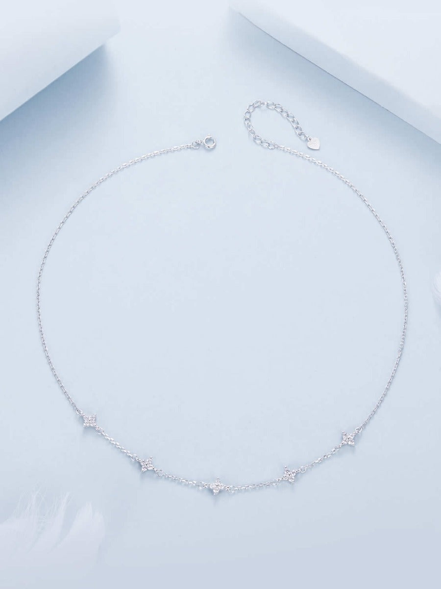 Colier elegant din argint cadou cu stele