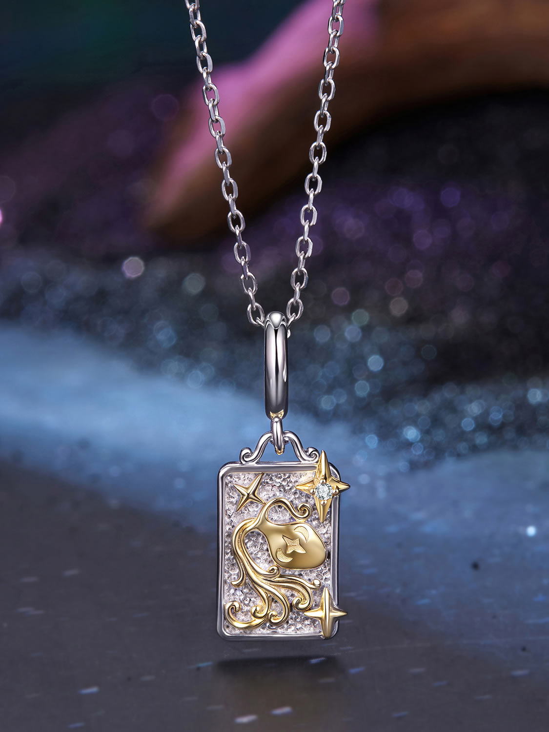 Colier elegant din argint cadou zodia Varsator