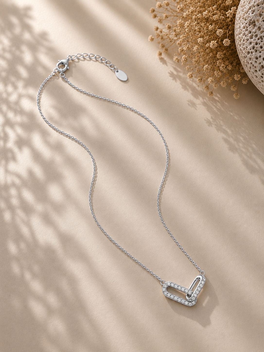 Colier geometric din argint 925 Silver Radiant Unity lifestyle
