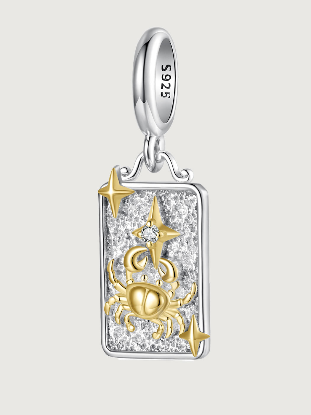 Colier modern din argint simbol zodiac Rac