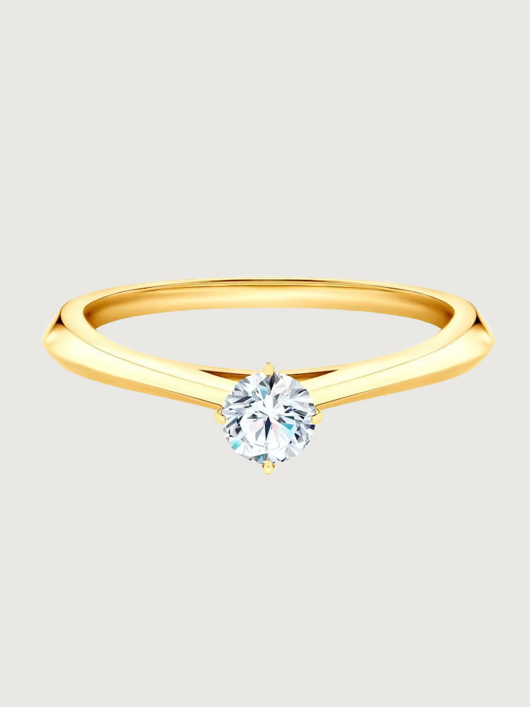 Inel de Logodna Eternal Brilliance din Aur Galben cu Diamant 0.1Ct