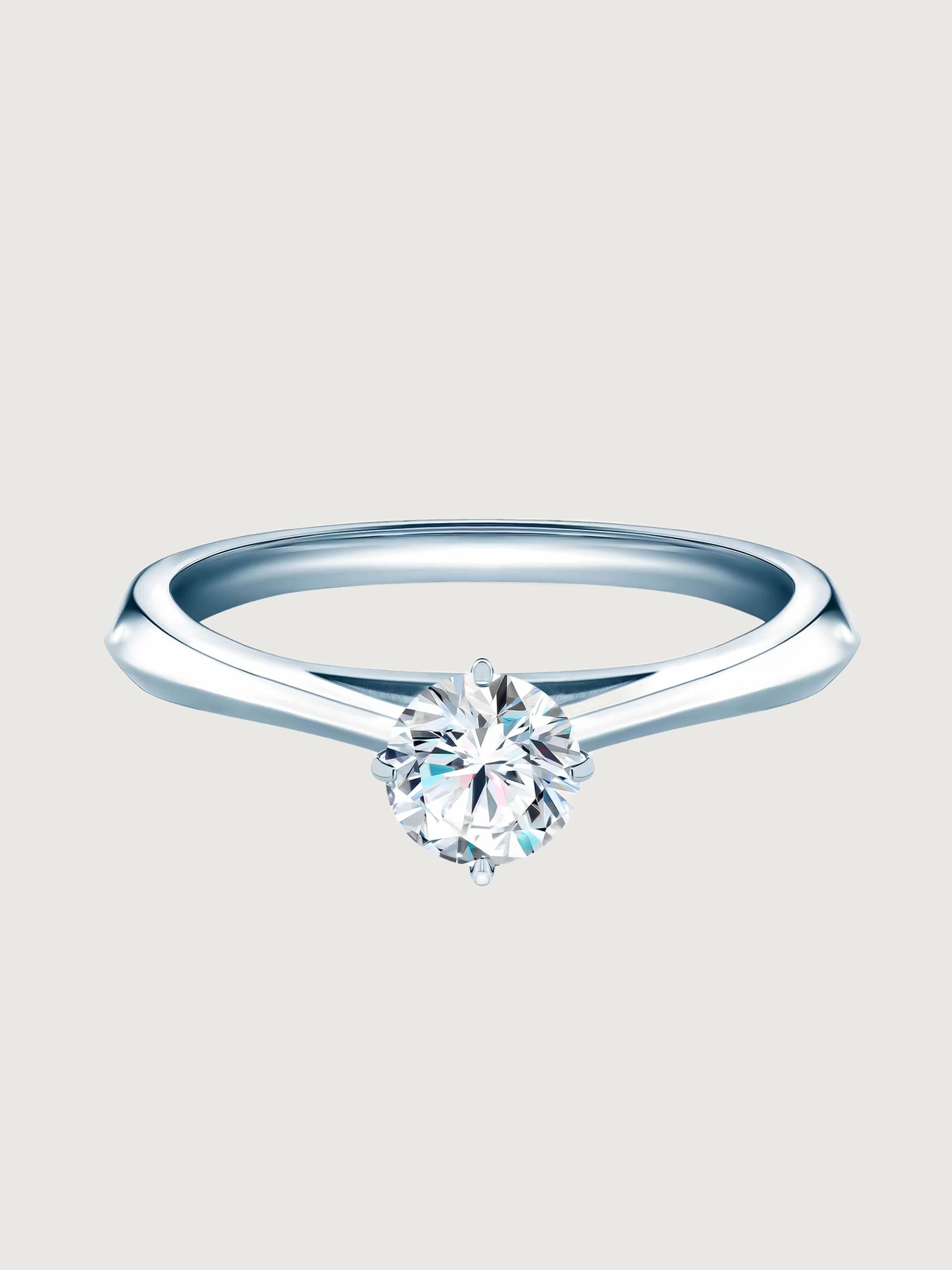 Inel de Logodna Eternal Brilliance din Aur Alb cu Diamant 0.3Ct