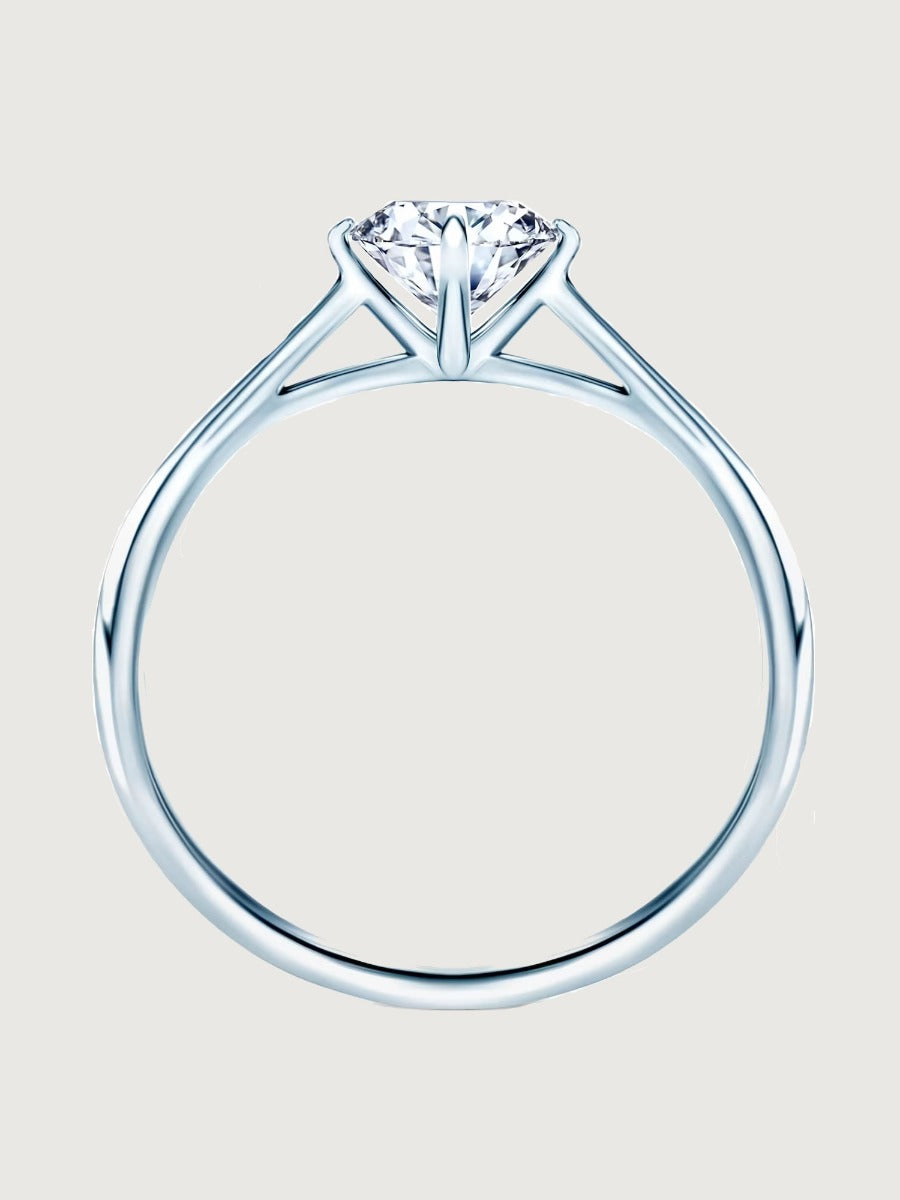 Inel de Logodna Eternal Brilliance din Aur Alb cu Diamant 0.5Ct