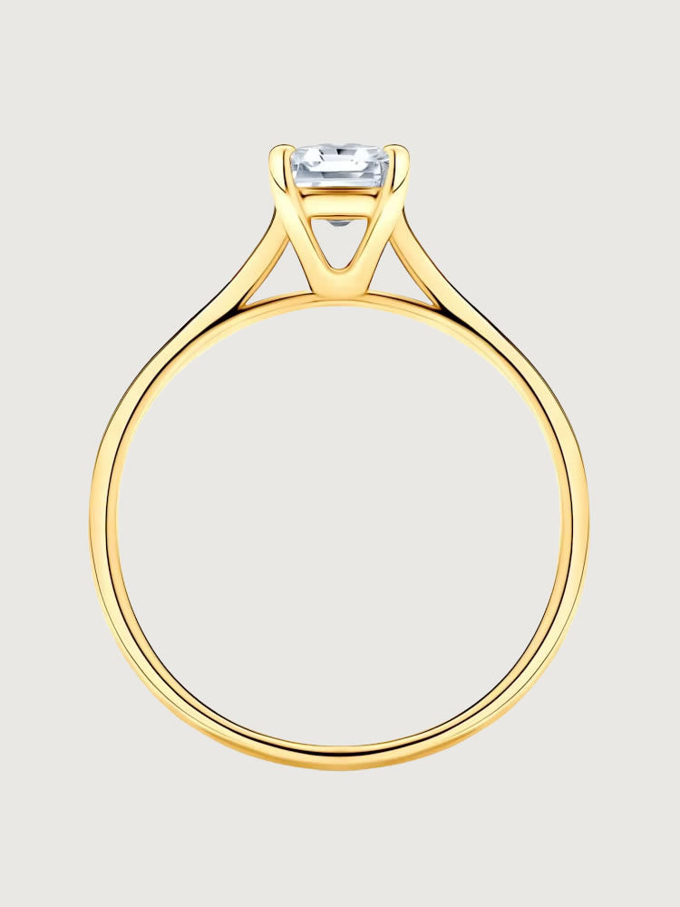 Inel de Logodna Chic Charm din Aur Galben cu Diamant 0.7Ct