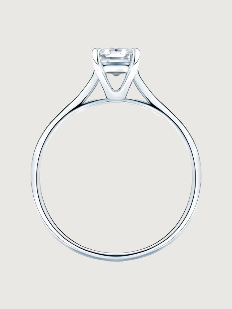 Inel de Logodna Chic Charm din Aur Alb cu Diamant 0.3Ct