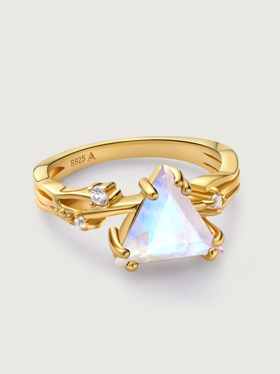 Inel din Argint Moonstone Valentina Gold