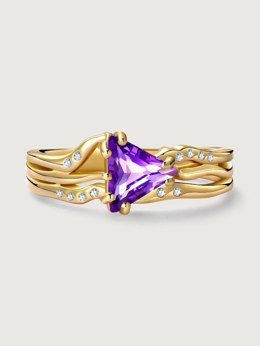 Inel din Argint Amethyst Elegance in Every Angle