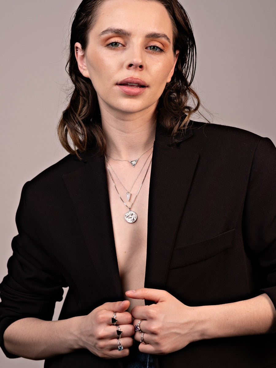 Inel din Argint White Topaz Natures Elegance