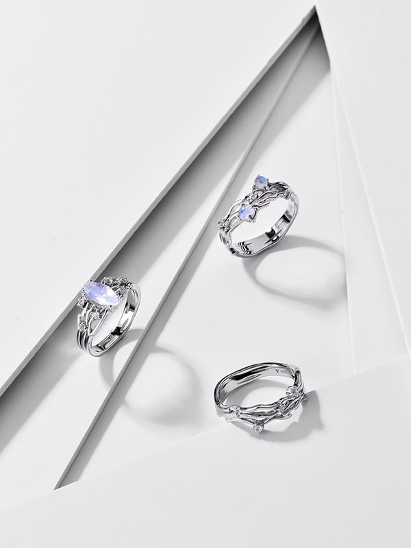Inel din Argint Moonstone Natures Elegance