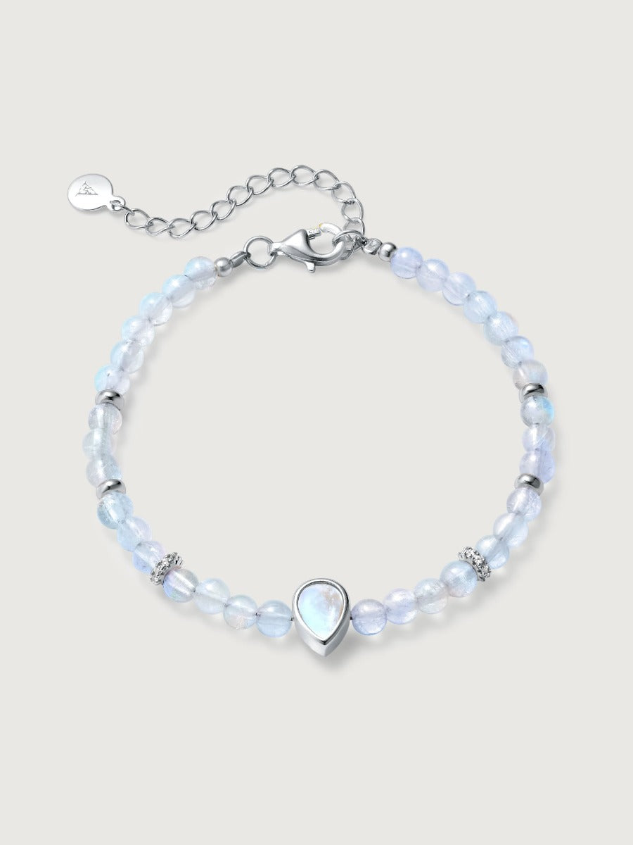 Bratara din Argint Moonstone Elegance in Every Tear Argintiu
