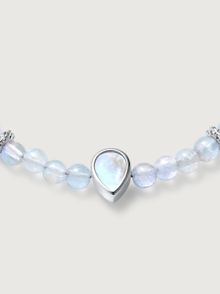 Bratara din Argint Moonstone Elegance in Every Tear Argintiu