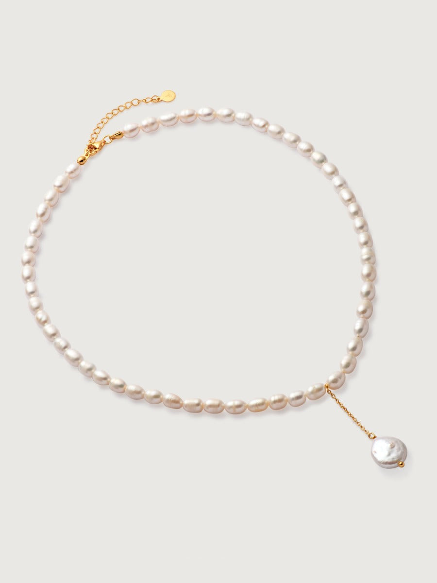 Pandantiv cu Lantisor din Argint Pearls Electra