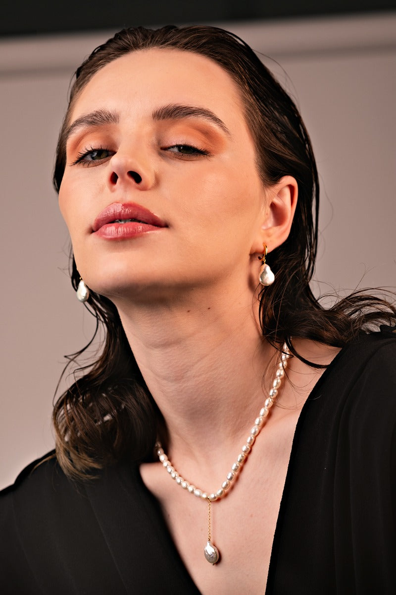 Pandantiv cu Lantisor din Argint Pearls Electra