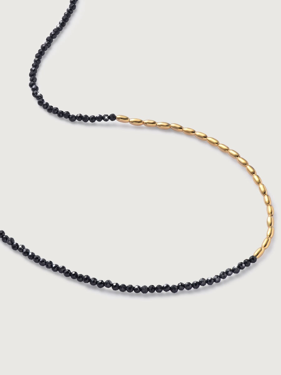 Pandantiv cu Lantisor din Argint Black Onyx Nocturne