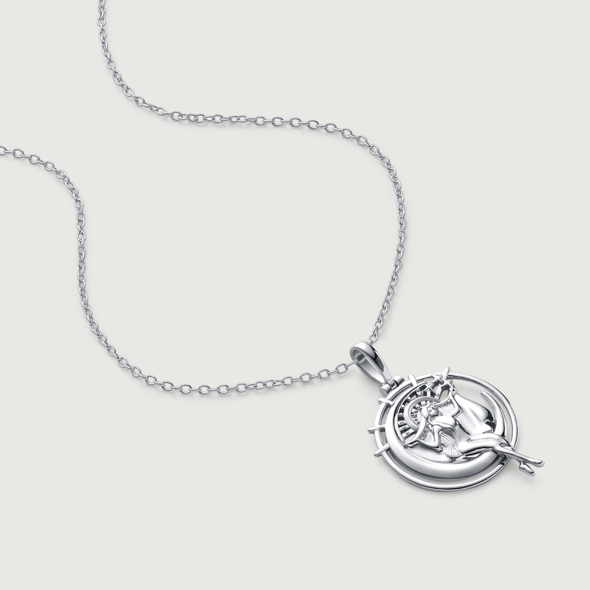 Pandantiv cu Lantisor din Argint Aphrodite of the Sea Argintiu