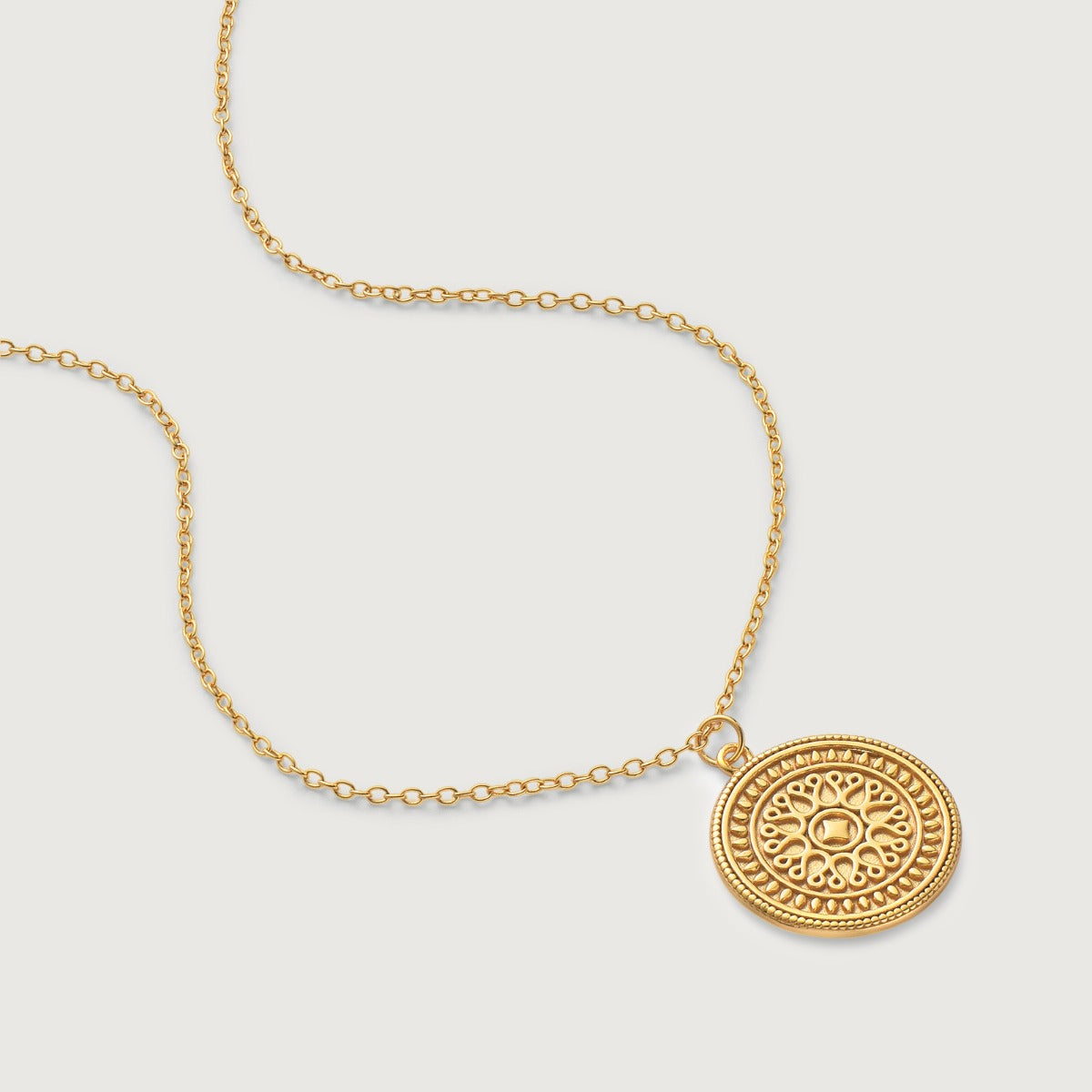 Pandantiv cu Lantisor din Argint The Infinite Nature Design Auriu