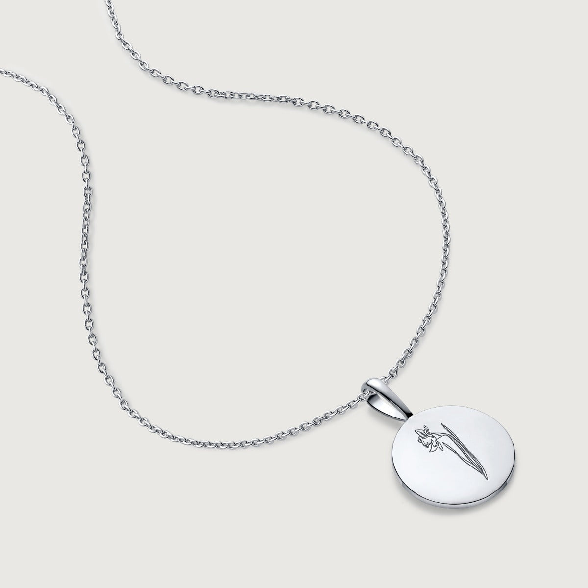 Colier din Argint Birthflower Bloom Silver - December Narcissus