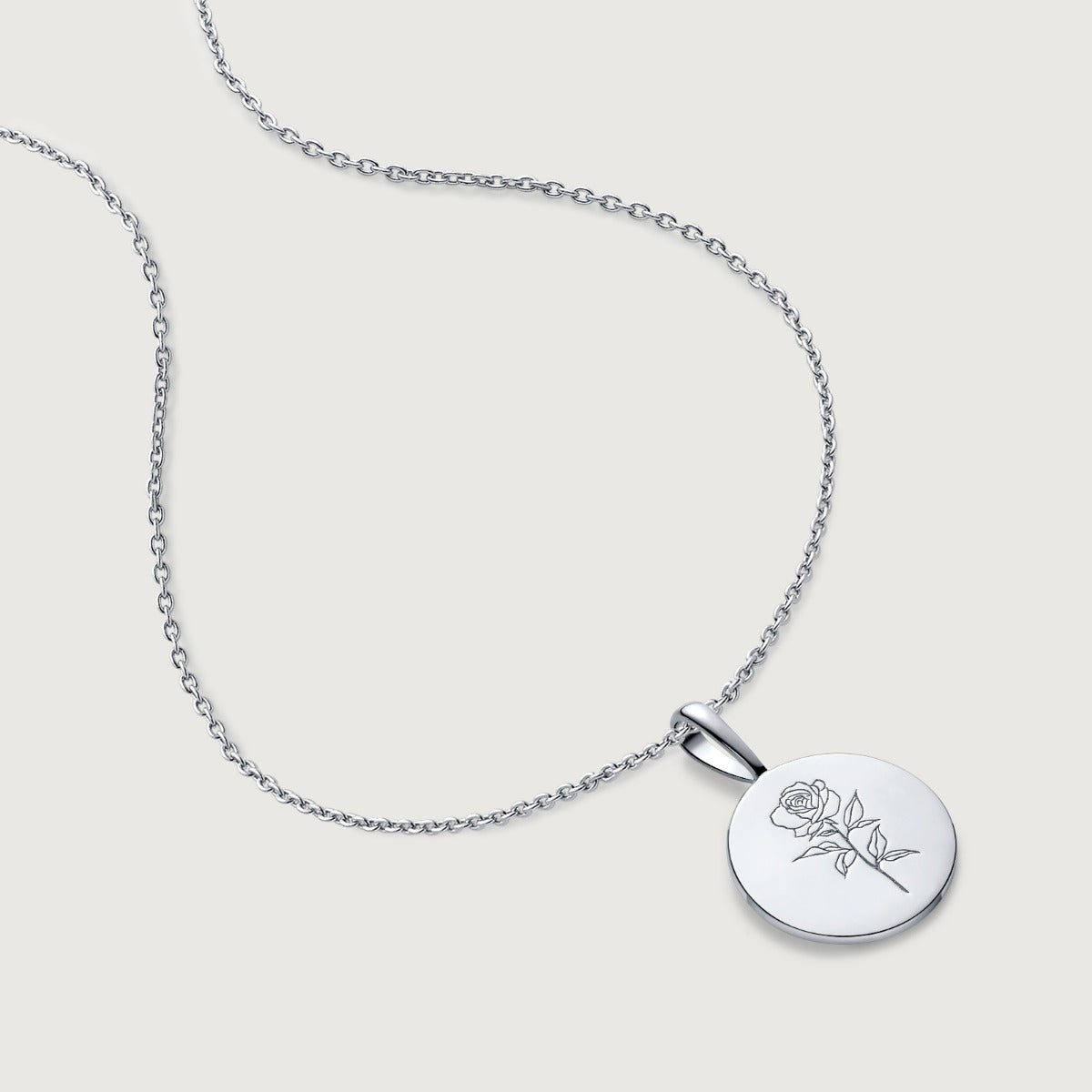 Colier din Argint Birthflower Bloom Silver - June Rose