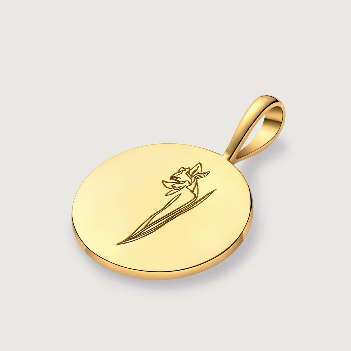 Pandantiv din Argint Birthflower Bloom Gold - December Narcissus