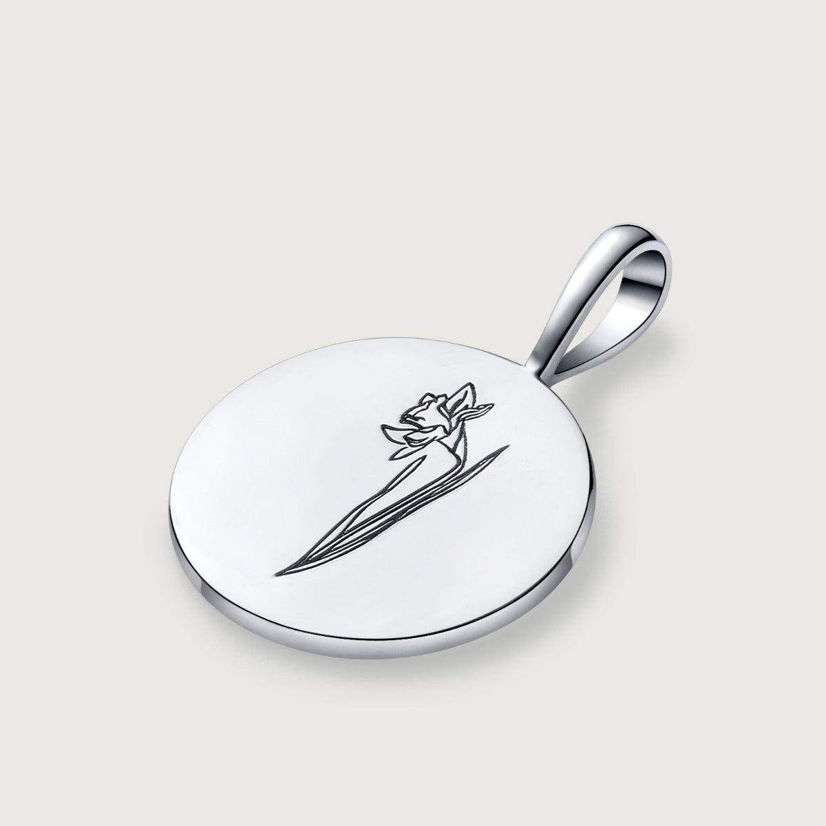 Pandantiv din Argint Birthflower Bloom Silver - December Narcissus