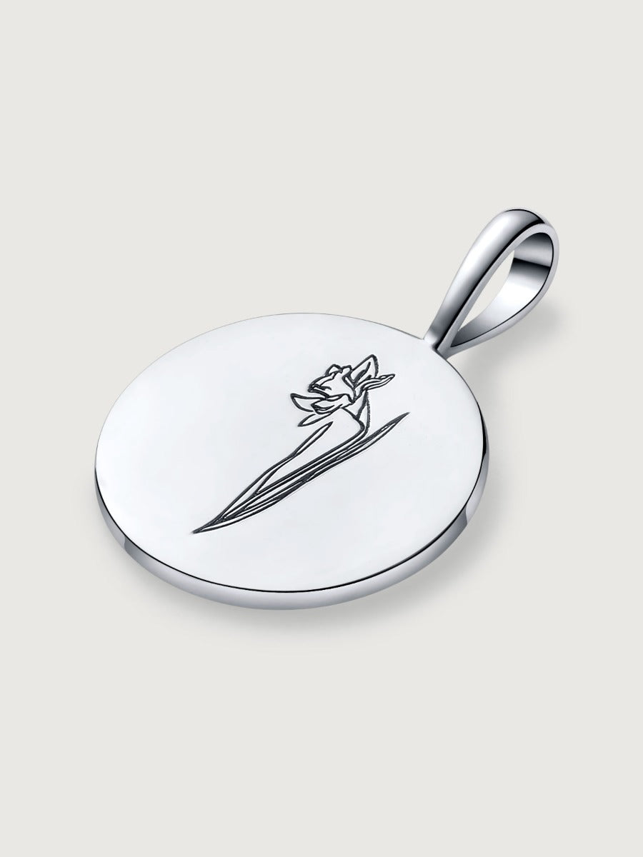 Colier din Argint Birthflower Bloom Silver - December Narcissus