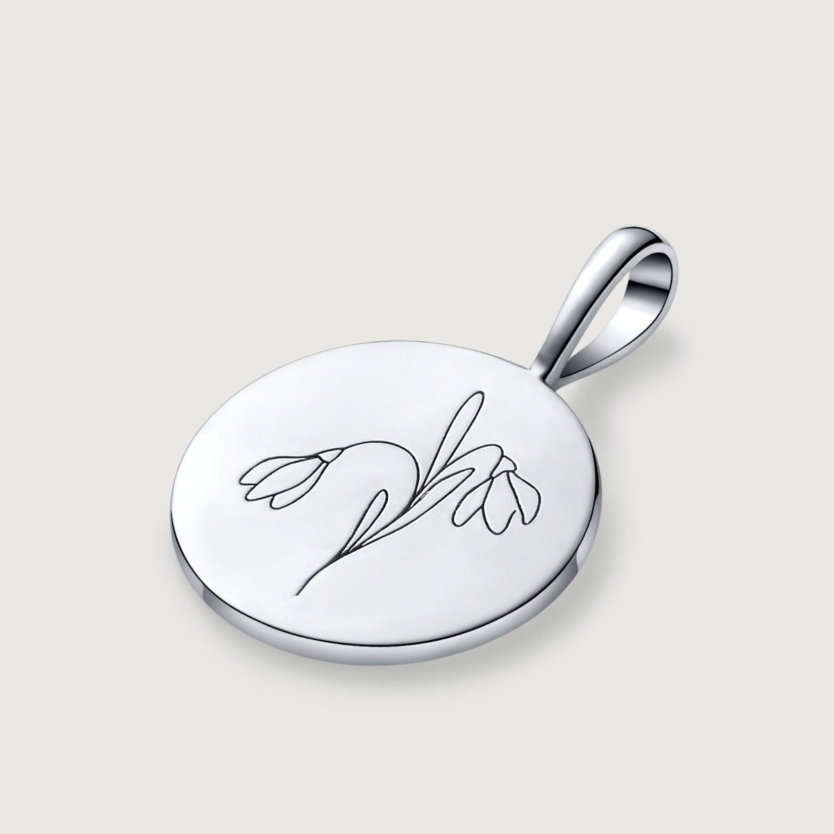 Colier din Argint Birthflower Bloom Silver - January Snowdrop