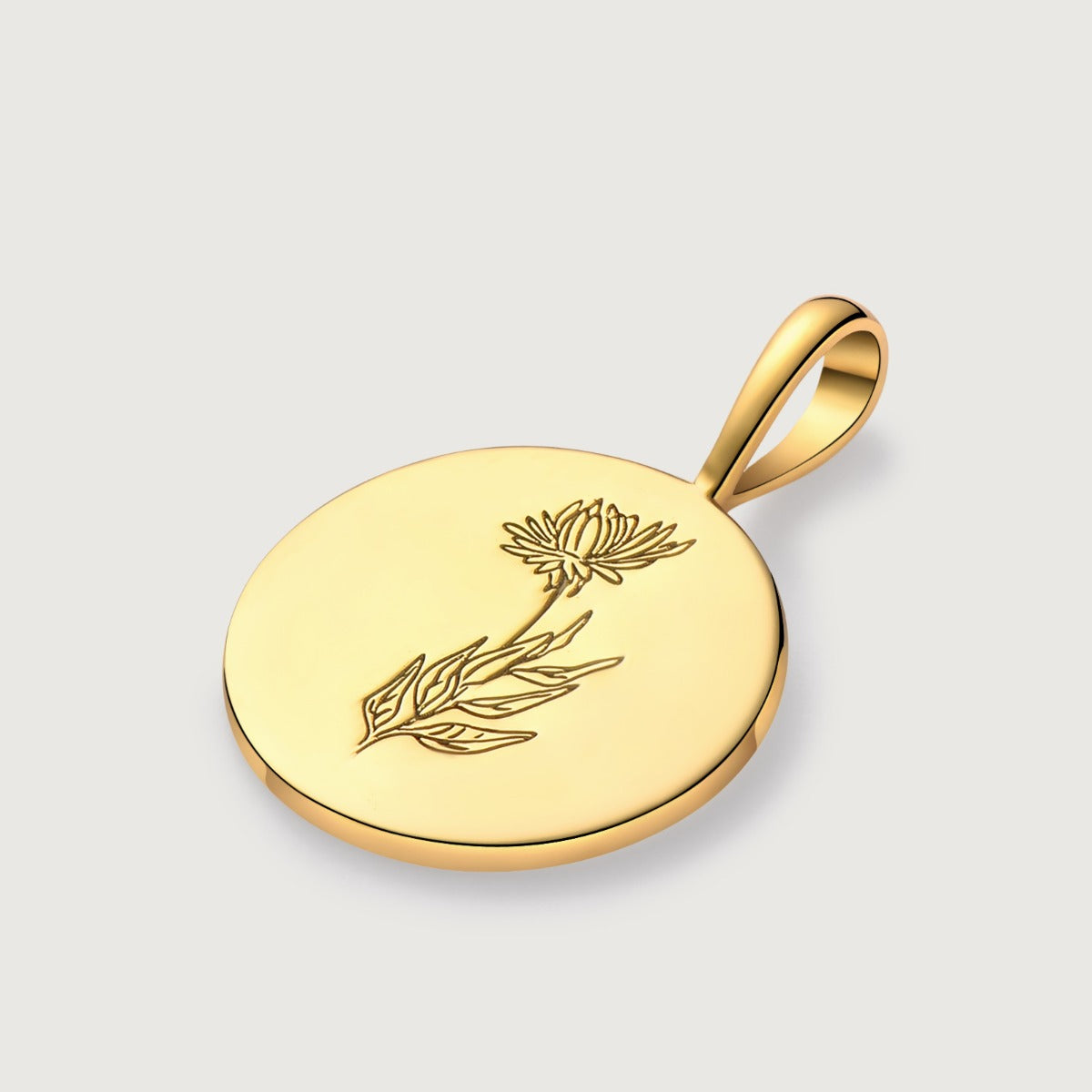 Colier din Argint Birthflower Bloom Gold - September Aster