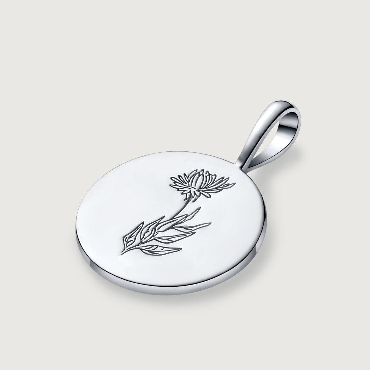 Pandantiv din Argint Birthflower Bloom Silver - September Aster